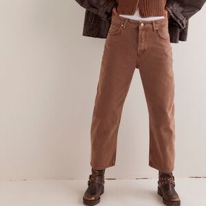 We The Free People Deep Trance Barrel Boyfriend Brown Chocolate Mousse 26